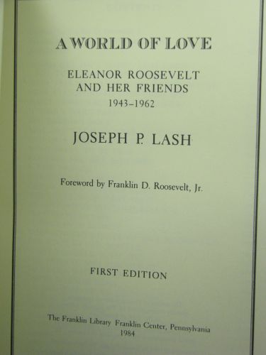Eleanor and Franklin by Joseph P. Lash