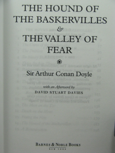 the hound of the baskervilles and the valley of fear